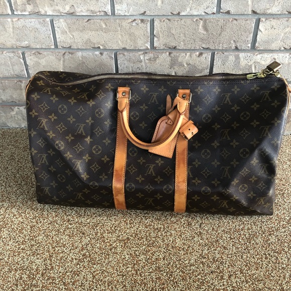 SOLD—Authentic Louis Vuitton Keepall Bandolier 55 - Picture 6 of 8